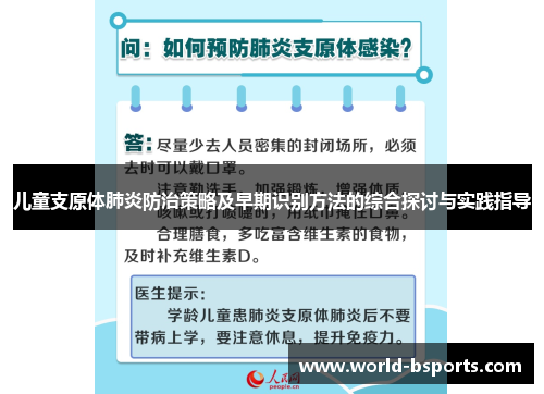 儿童支原体肺炎防治策略及早期识别方法的综合探讨与实践指导
